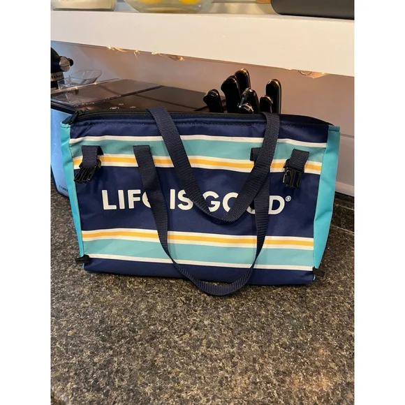 LIFE IS GOOD INSULATED LUNCH/BEACH BAG COOLER - Picture 2 of 5